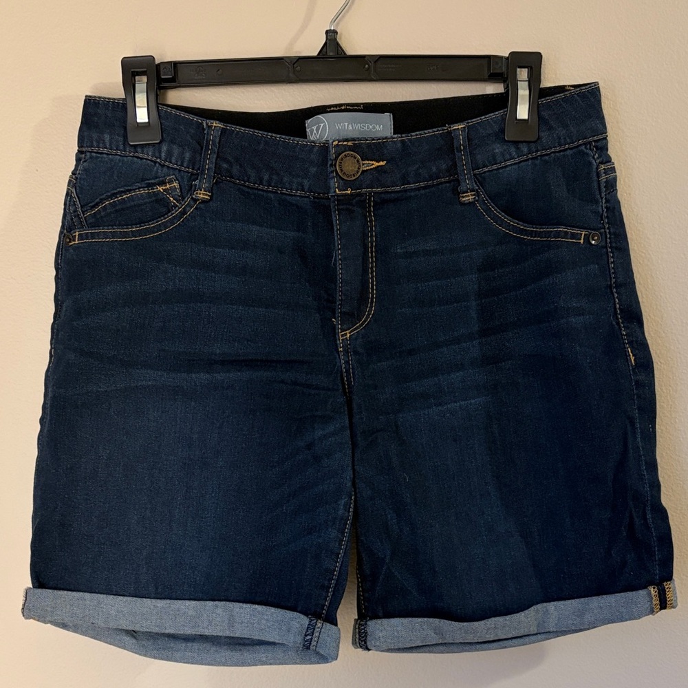 Wit & Wisdom Dark Blue Jean Shorts